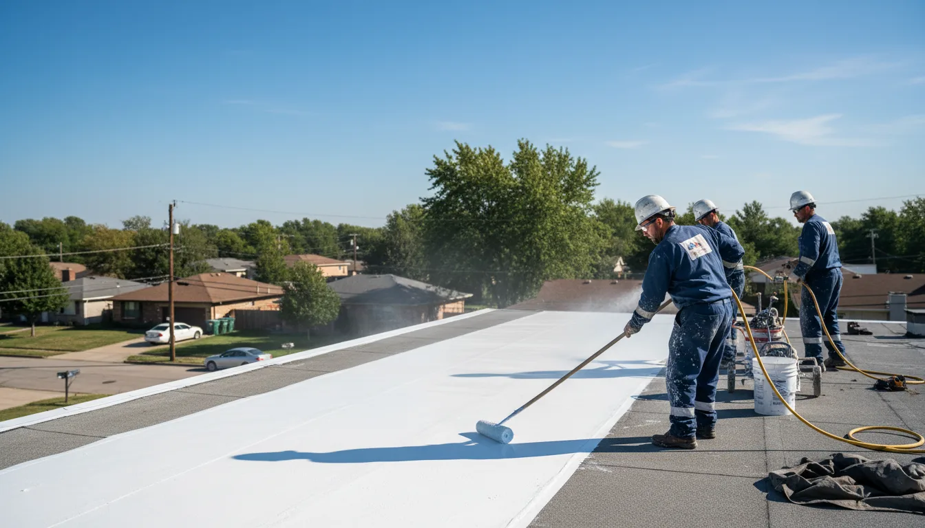 Commercial roof coating in Marquand, MO near me